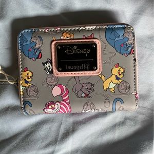 Loungefly Disney Cats Wallet Aristocats Oliver Cheshire Alice Dinah Figaro NWT